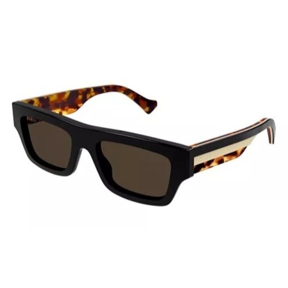 Gucci Web Studi Rectangular Sunglasses, 55mm NEW - Picture 1 of 11